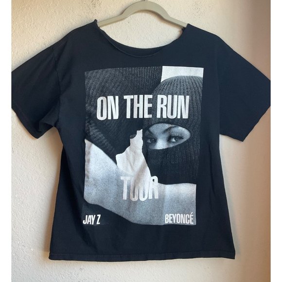 Unbranded Tops - Jay-Z Beyonce 2014 On The Run T-Shirt Sz.Medium Tour Concert Rap